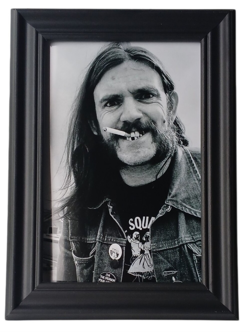 Lemmy Kilmister Motorhead Middle Finger smokin 70s 80d Metal Rock Guitarist Art